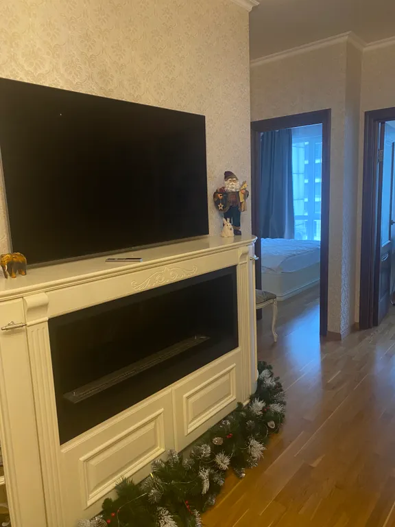 3-комнатная уютная квартира с биокамином и панорамными окнами