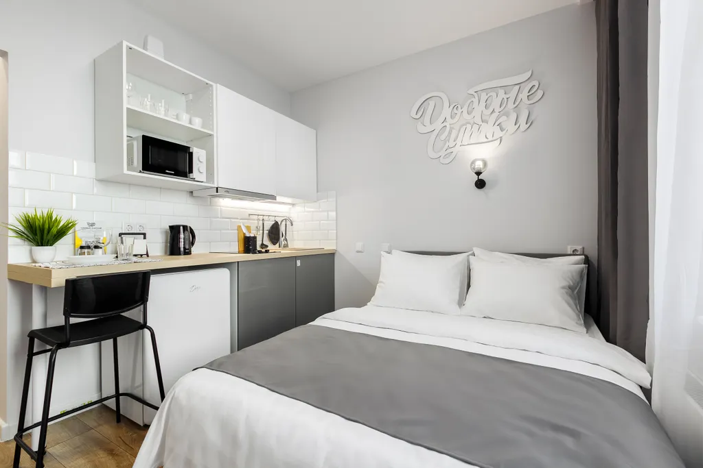 Студия с реальным евро ремонтом и балконом