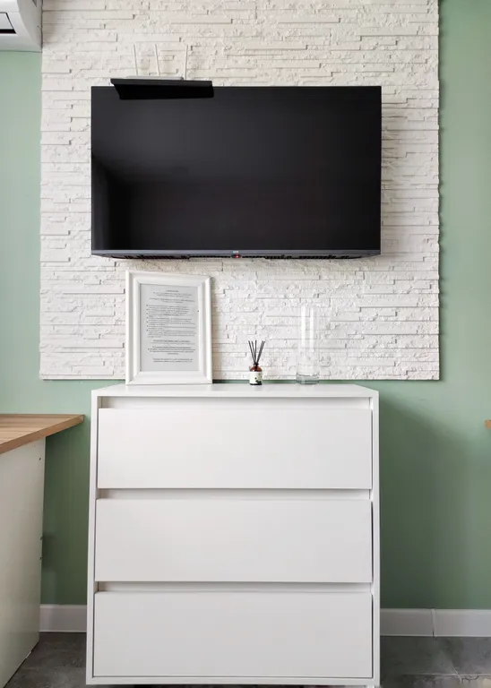 Стильная оливковая студия