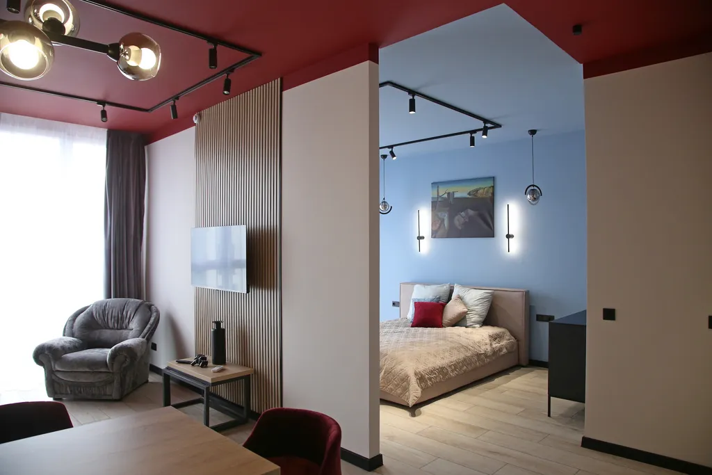 Квартира Апартаменты Дали с ягодным потолком и панорамным видом на Калининград — Калининград