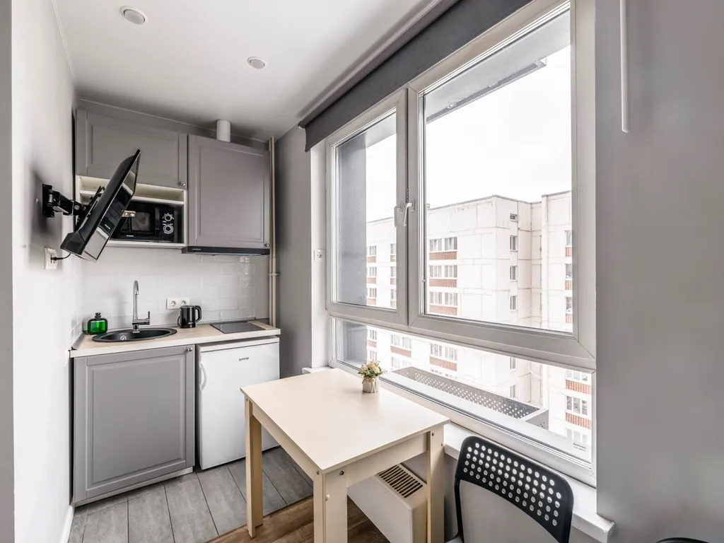 Квартира Квартира Уютная новая студия у метро — Москва