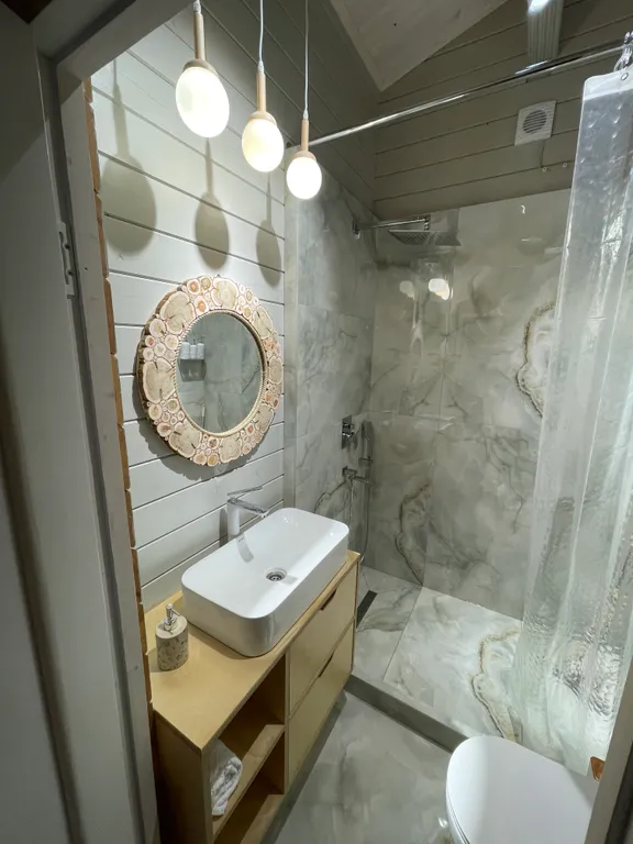 Цей коттеджи с видом на цейские горы