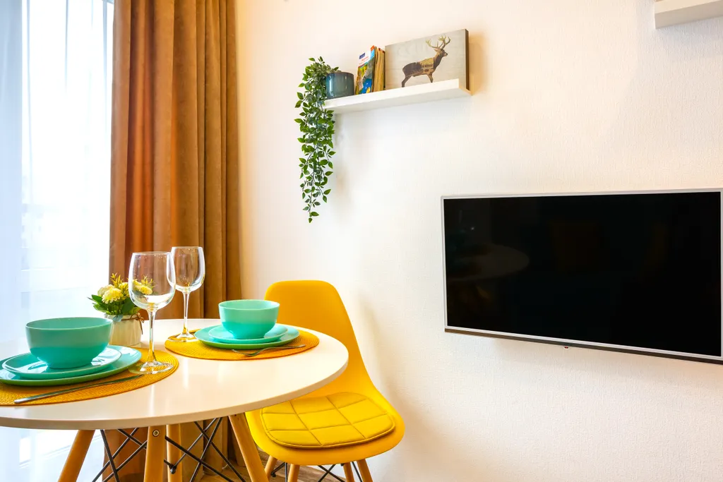 Апартаменты с балконом riverside в центре