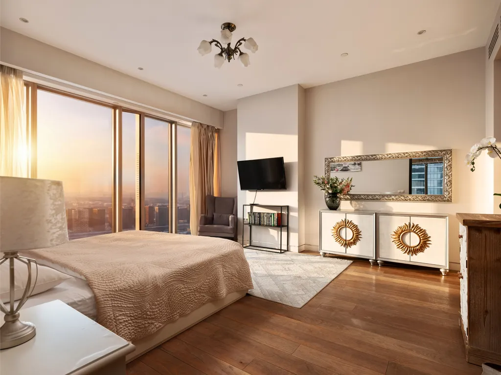 Oko Gudja 29 этаж 100 м2 панорамный вид на город шикарный закат