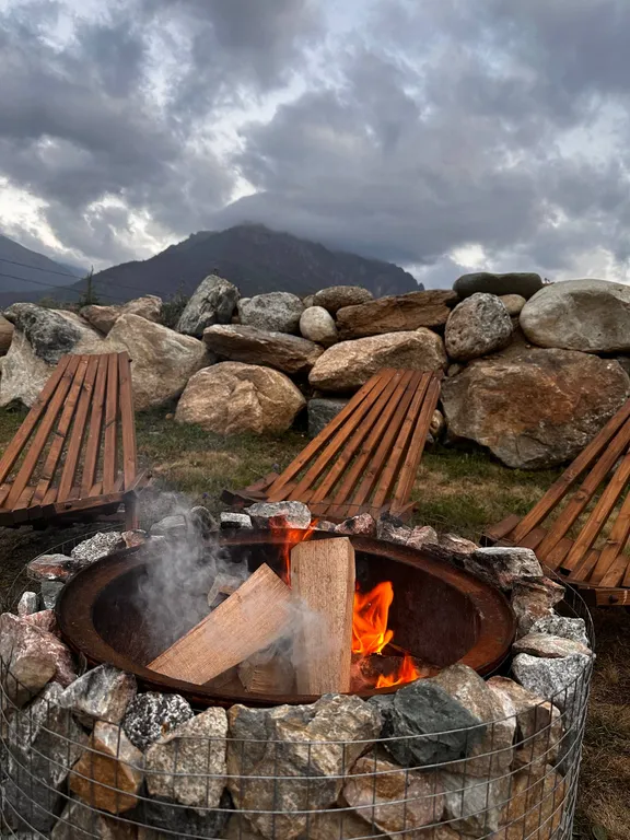 Барнхаус с шикарным видом на горы