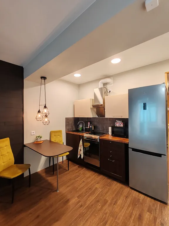 Большая студия с видом на Обь