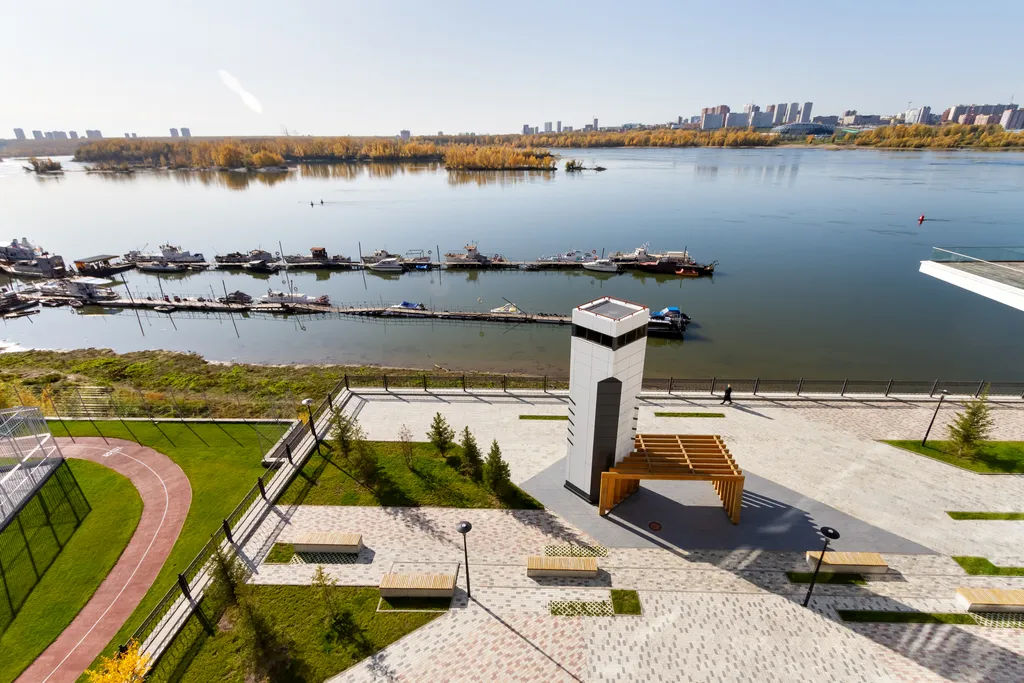 Квартира Апартаменты солнечные с красивым видом на реку в центре города — Новосибирск