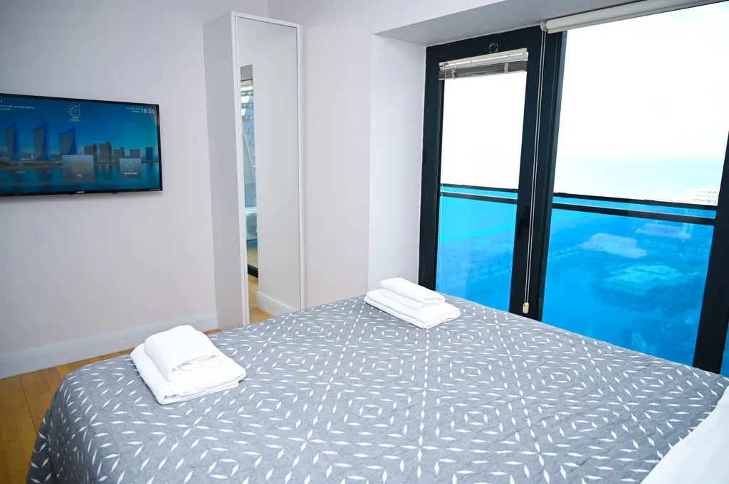 Большая 2+1 с шикарным видом на море и набережную, 22 этаж