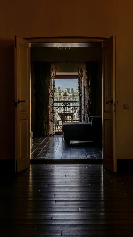 Апартаменты с видом на Эрмитаж