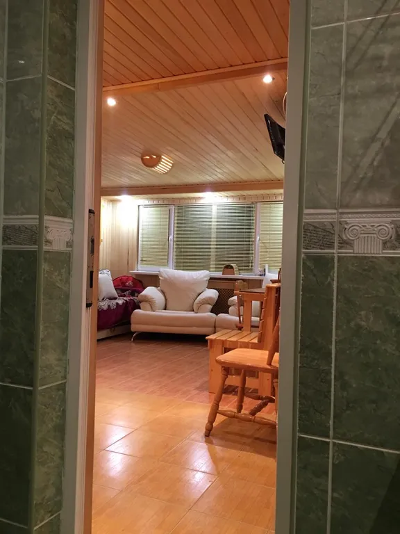 Бассейн в домике шале с сауной и мангалом