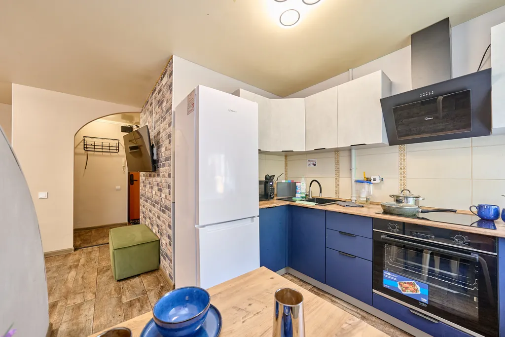 Однокомнатная квартира с балконом вместительность на 4 человека