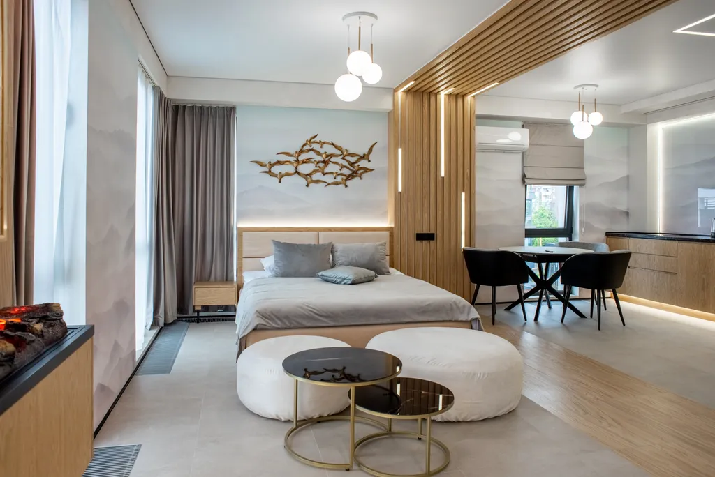 Большая романтическая студия с джакузи и видом на море в ЖК Моравия