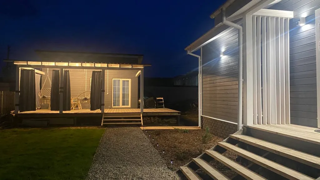 Нoвый уютный дом с баней на дровах