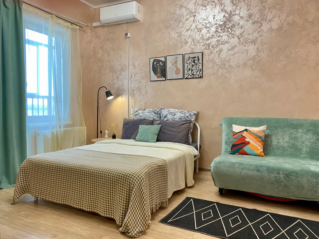 Студия на 25 этаже с видом на город