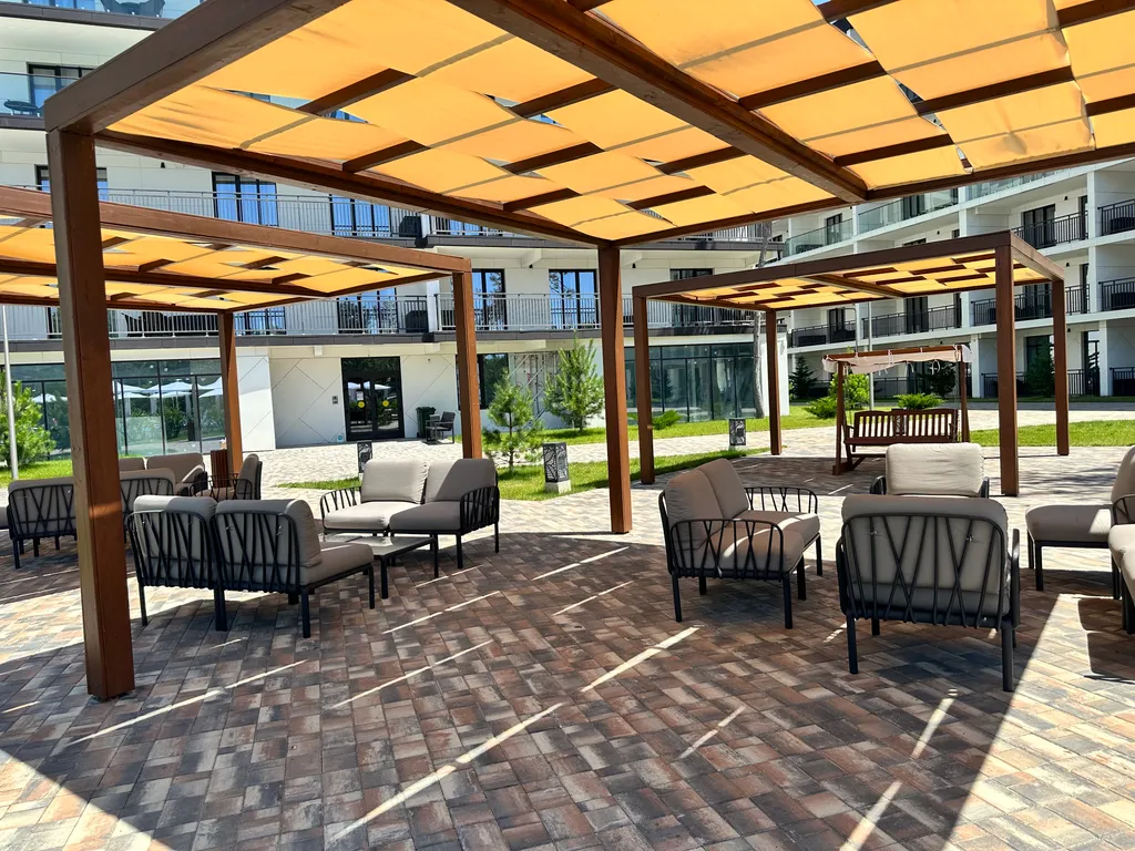 Квартира Апартаменты с бассейном в 5 минутах от чистого моря, дюн и дельфинария — Анапа