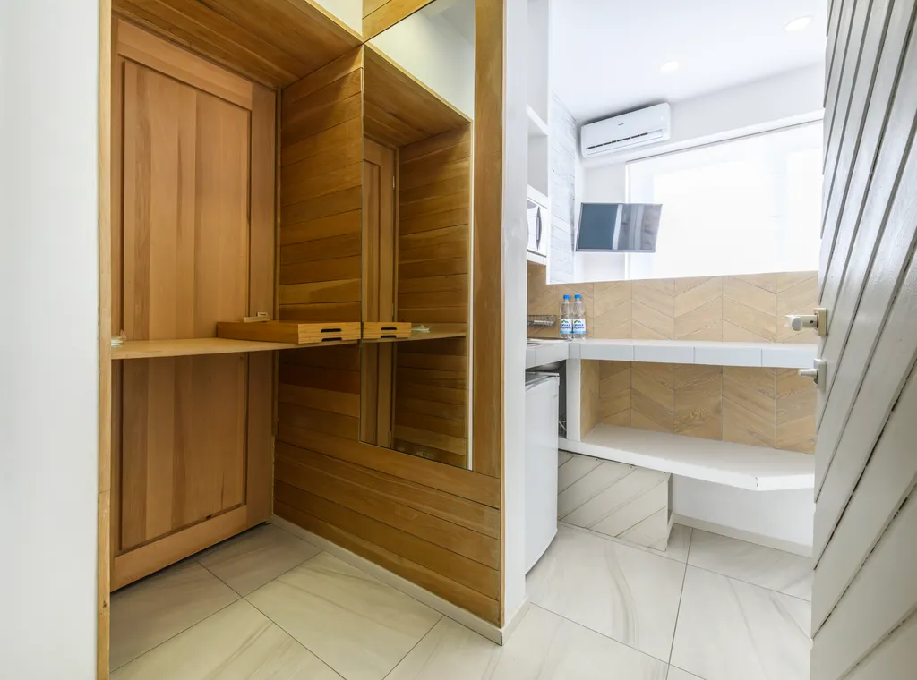 ЛАЙТ ДЖЕМ ДИЗАЙН-СТУДИЯ | 28 м²| Гипнотический вид из кровати