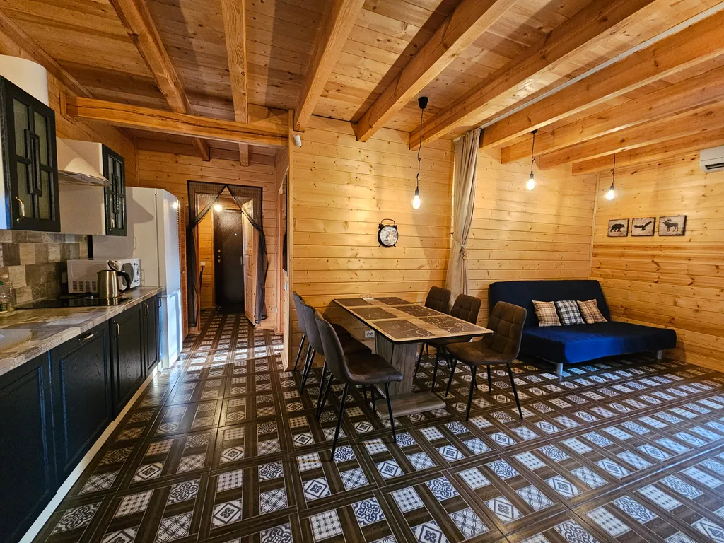 Коттедж Дом с камином, баней-сауной на дровах и купелью — Светлое