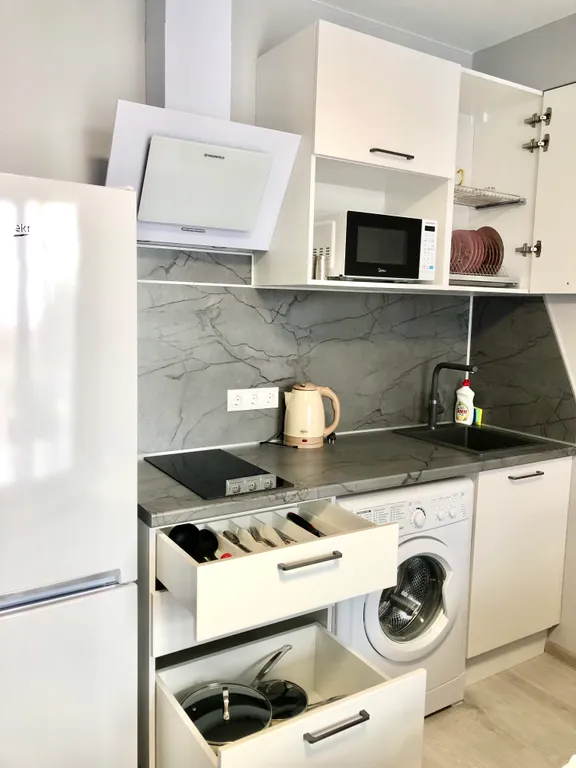 Студия у пляжа с видом на море