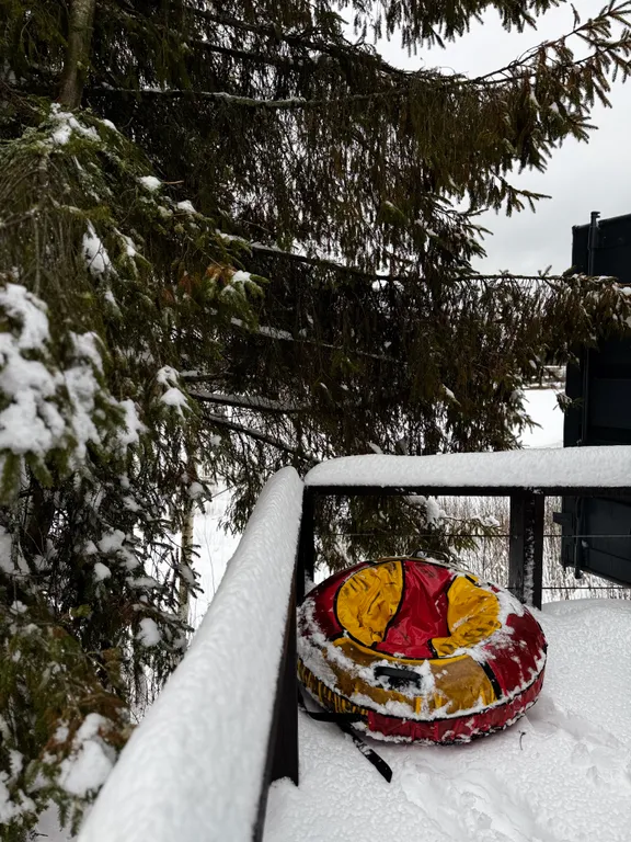 Дом на холме с сибирским чаном