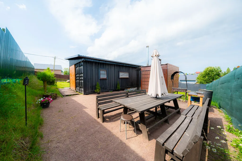 Скандинавский дом с баней