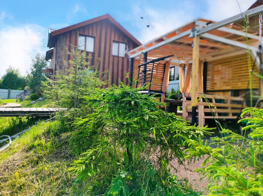 Коттедж Эко дом с баней и бассейнами рядом с Санкт-Петербургом — Кискелово