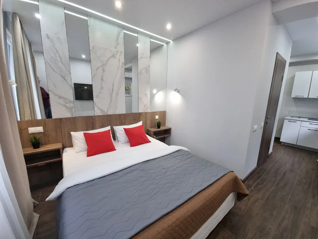 Квартира Квартира Kомфoртный апapтамент в апаpт-отeле милленниaлс — Сочи