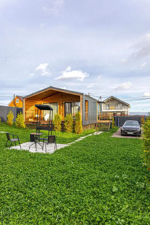 Новый загородный дом в стиле барнхаус