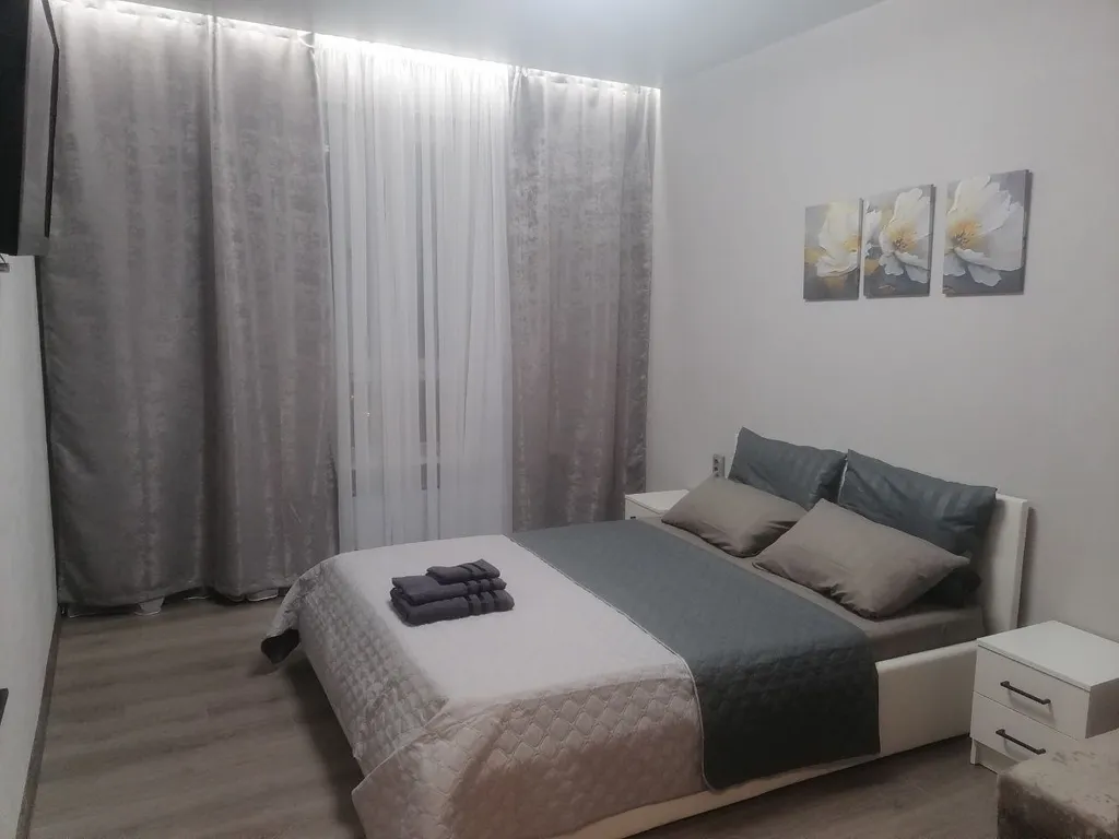 Уютная квартира с двуспальной кроватью