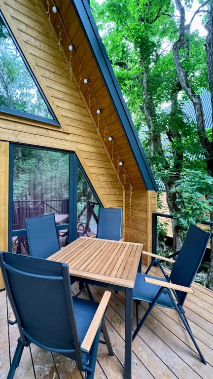 Дом с видом на лес рядом с горной рекой