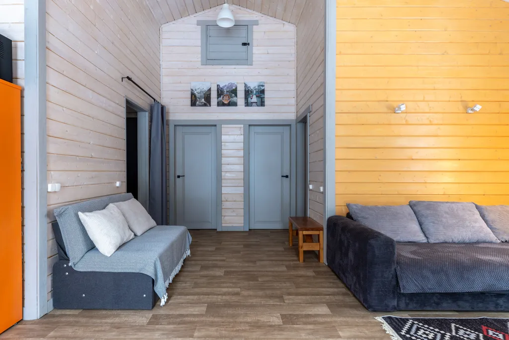 Уютный барнхаус с видом на лес