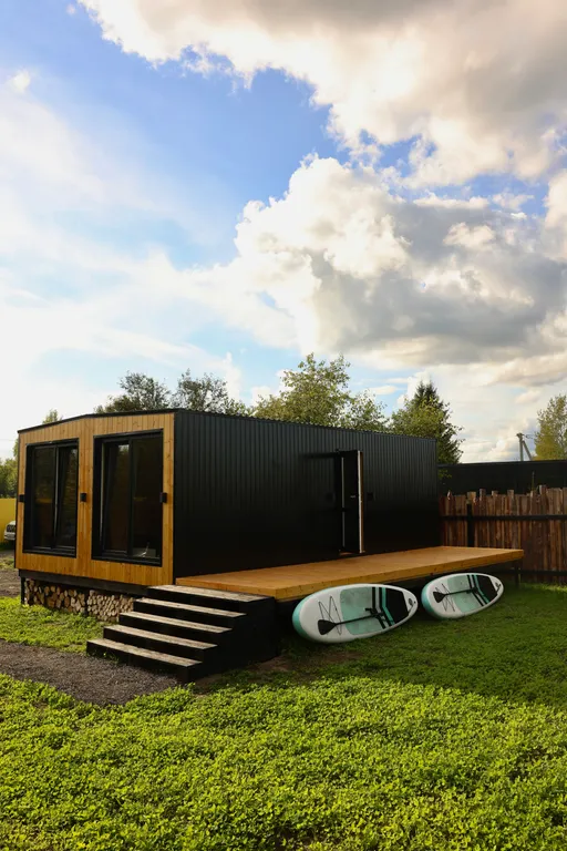 Стильный загородный домик в стиле Black