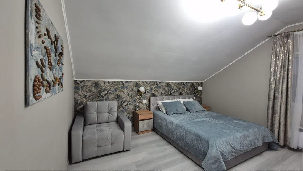 Коттедж Перламутр с сауной и 4 спальнями