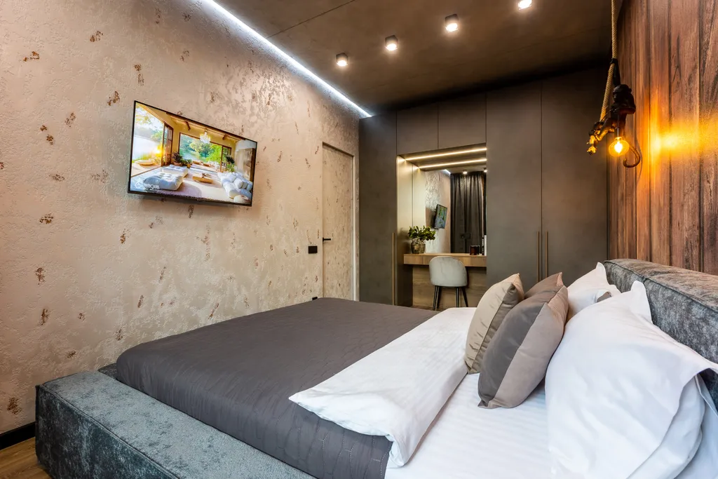 Luxury apartment in loft style