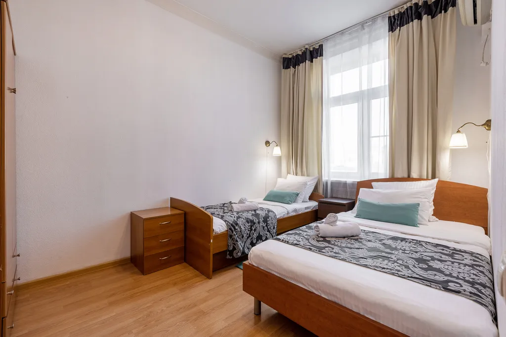 Квартира Квартира с видом на ночную Москву и башни Москва-сити — Москва