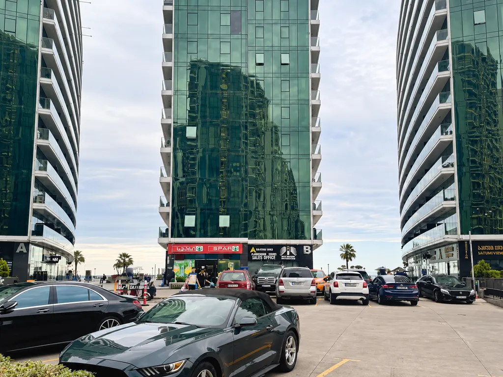 Бирюзовая студия на нулевой линии с видом на море Batumi View