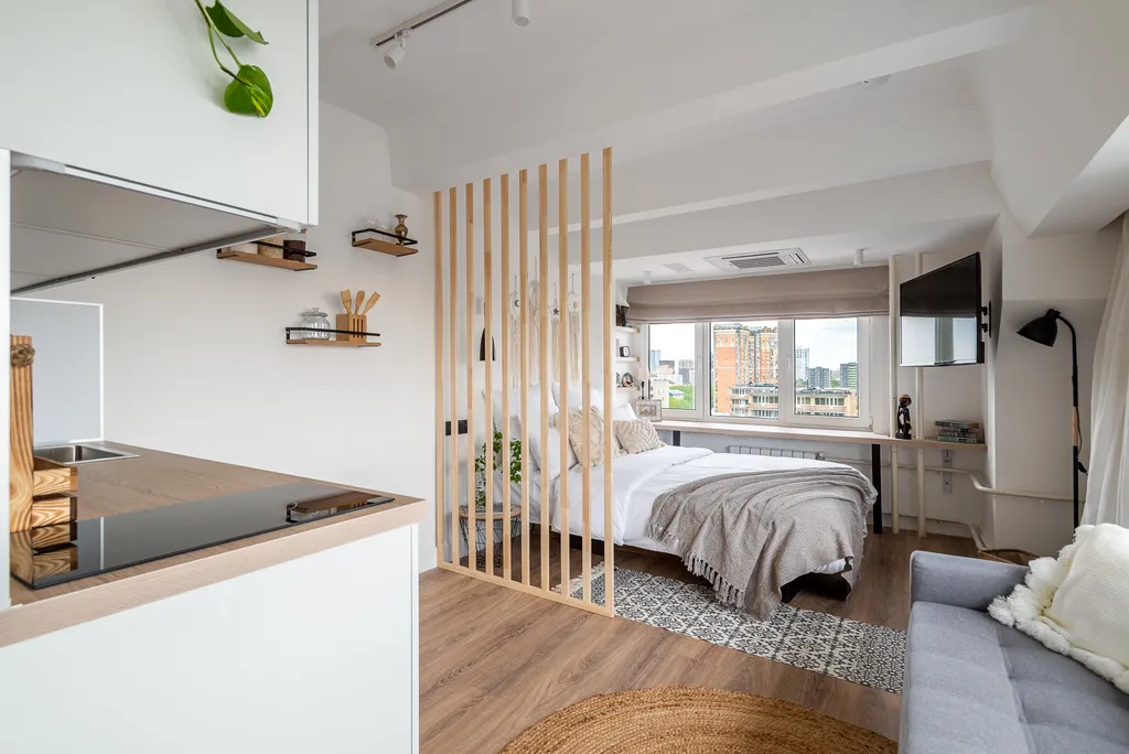 Квартира Квартира Студия Comfort Life с видом на Москву — Москва