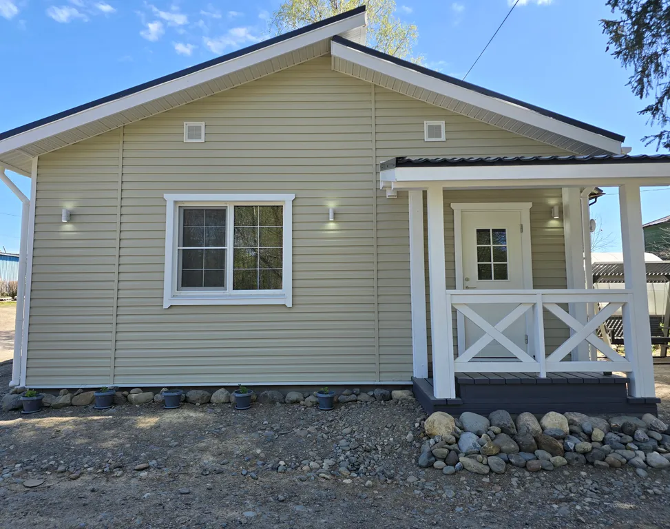 Дом с русской жаркой баней в Карелии