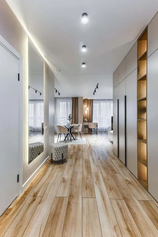 Светлые апартаменты с балконом в Минск мире