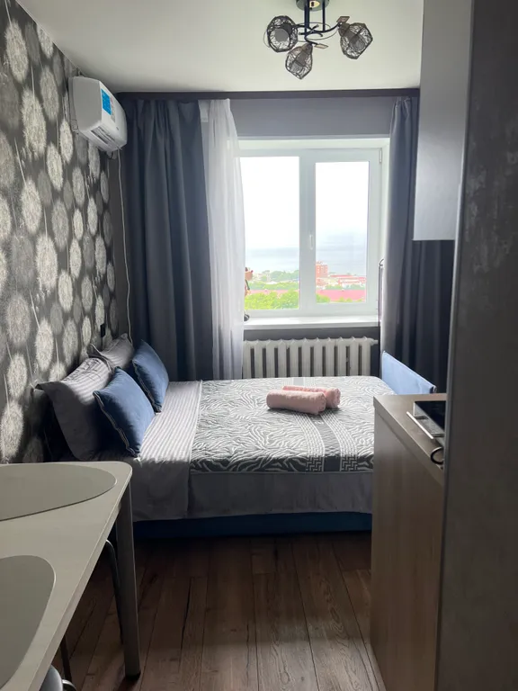 Уютная студия с кондиционером и видом на море