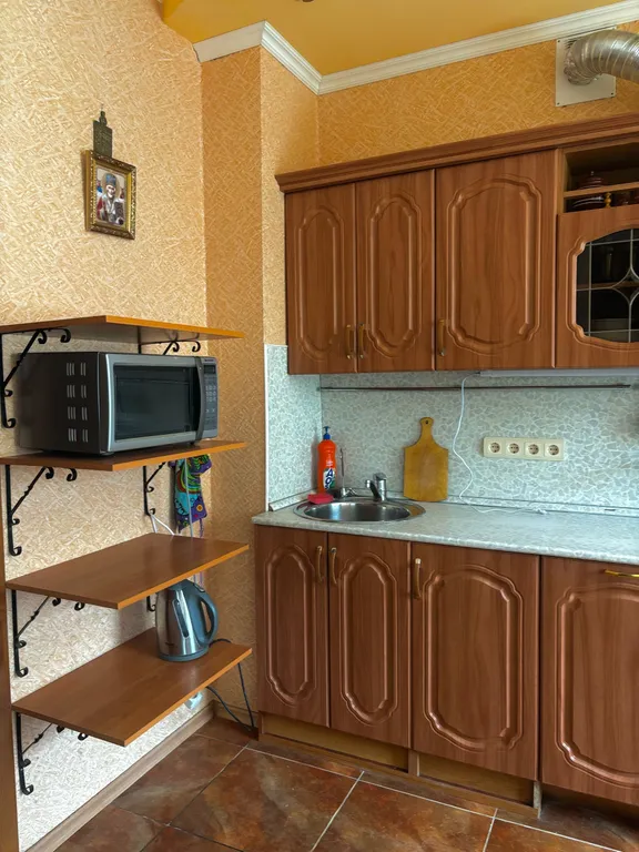 Уютная квартира с камином и сауной