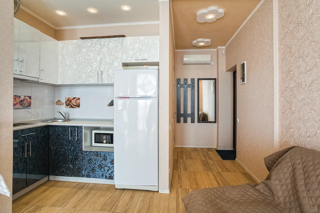 Красивая квартира-студия с прекрасным видом на море в Мисхоре