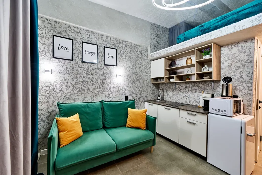 Квартира Квартира Уютная студия Green&Silver в особняке на Рубцовской набережной — Москва