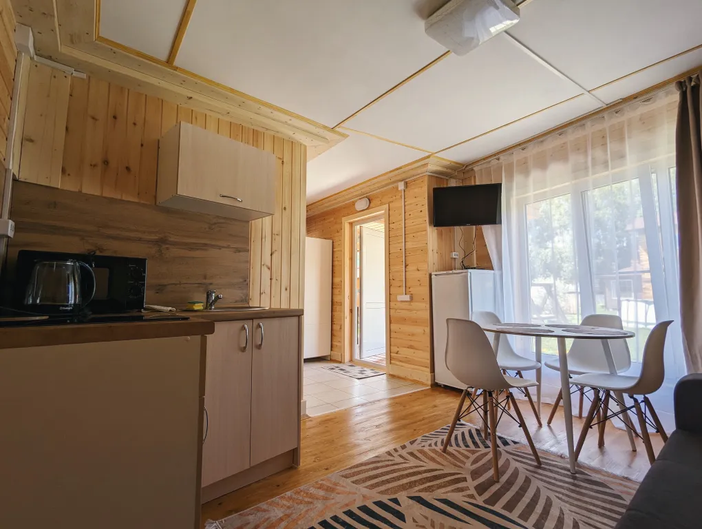 Уютный домик с панорамными окнами