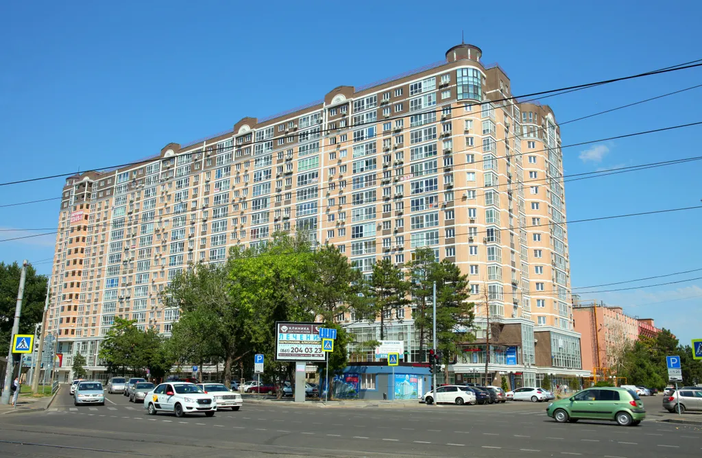 Квартира Квартира Стильная однушка в центре с чудесным видом на город — Краснодар