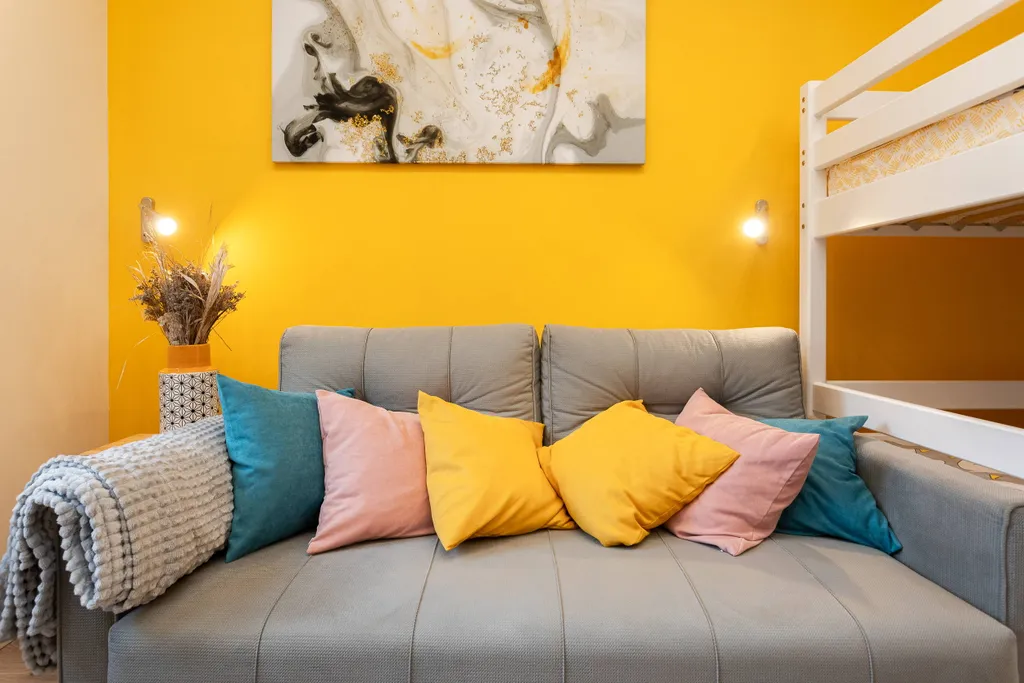 Yellow studio by the sea