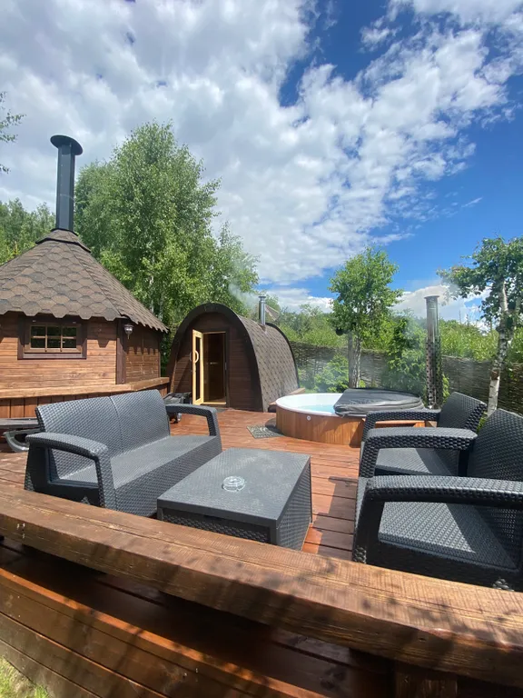 Домик 2  для семьи с камином