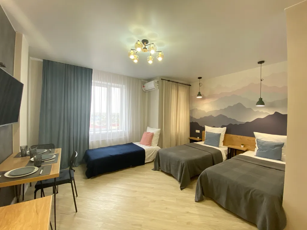 Дизайнерская студия Бизнес с красивым видом на город