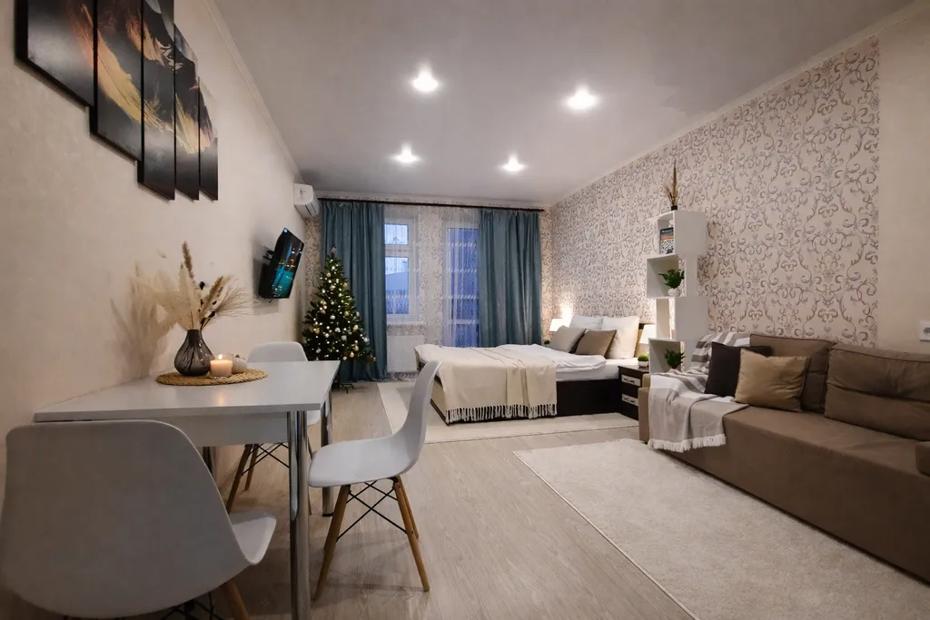 Квартира рядом с набережной с Smart TV и Wi-Fi