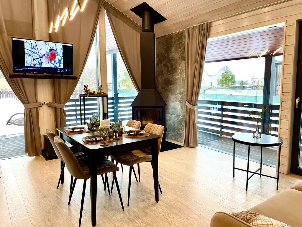 Коттедж Дом с панорамными окнами рядом с Можайским морем — Можайск