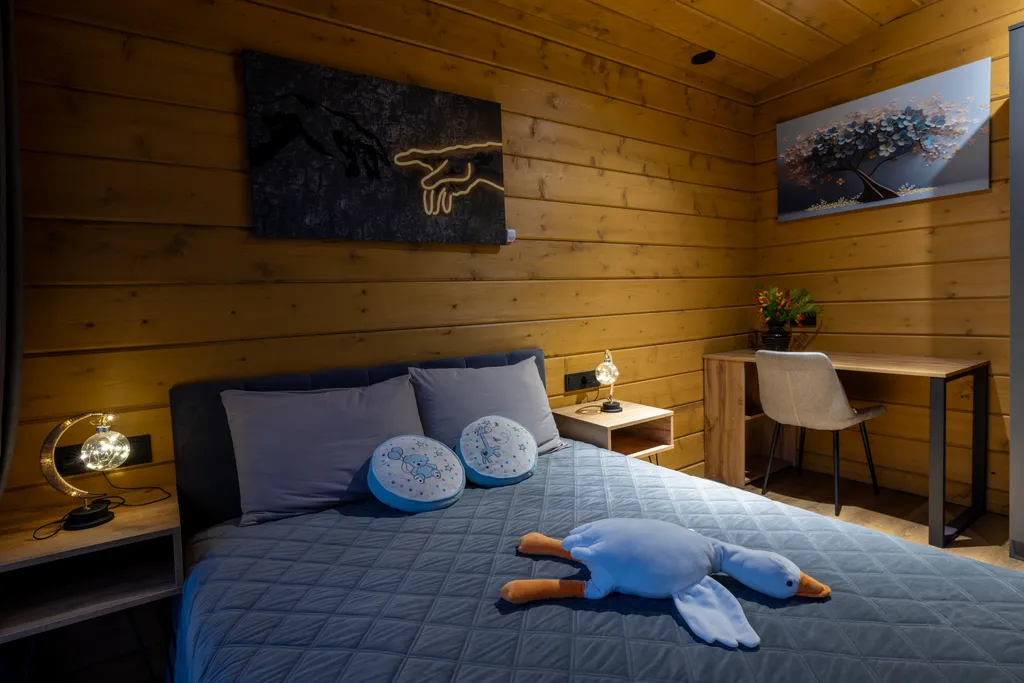 Современный дом у озера с купелью и своим катком. В феврале скидки